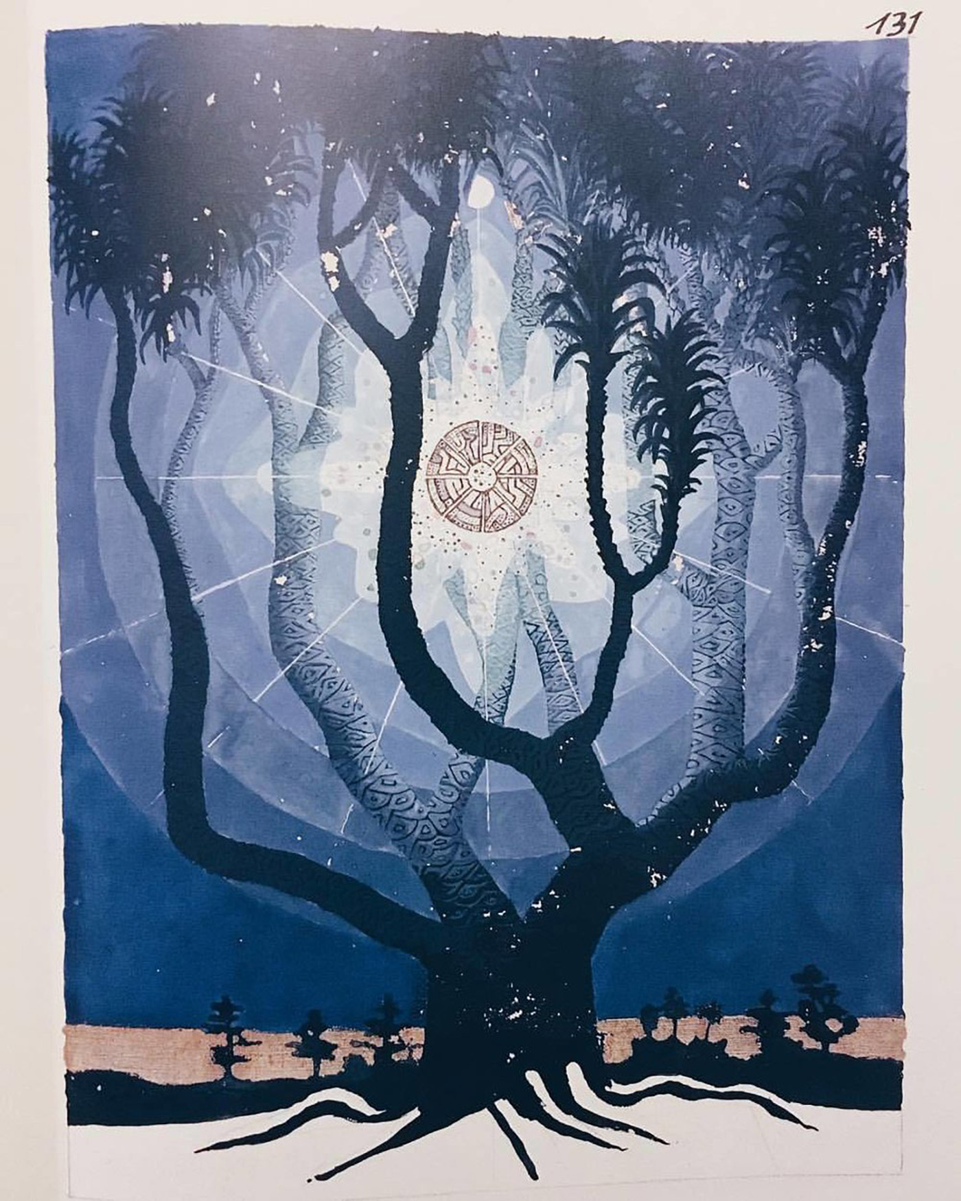 Træ, malet af Jung.